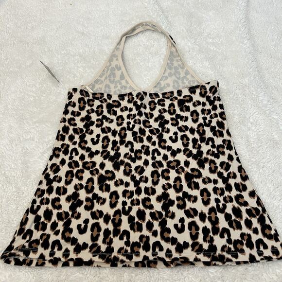 NWT Torrid Women’s Halter Cheetah CottonShirt Plus Sz 00 Mob Wife Classic Glam - Picture 2 of 6